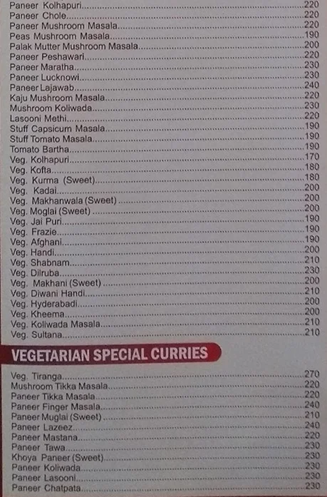 Navgraha Pure Veg menu 