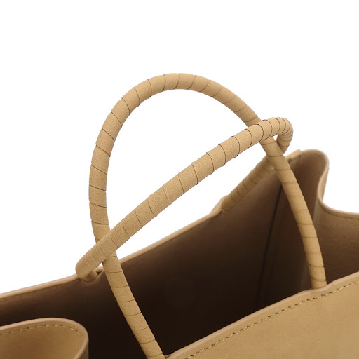 Title 7, Kraft Paper Bag Leather Handbag. Durable and st...