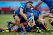 Zak Burger of the Bulls in action during the United Rugby Championship match against the Lions at Loftus Versveld in Pretoria on February 5 2022.