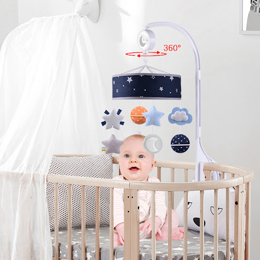 Title 4, Baby Bed Bell Rattle Music Star Comfort Toy Soo...