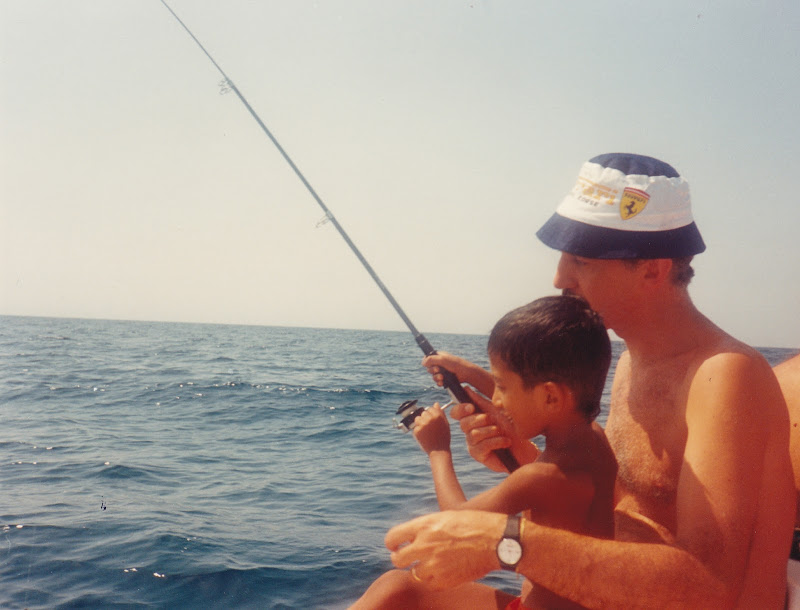 a pesca con papà di seria