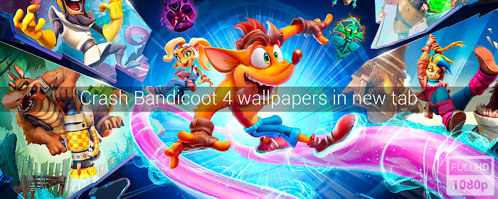 Crash Bandicoot 4: It`s About Time New Tab marquee promo image