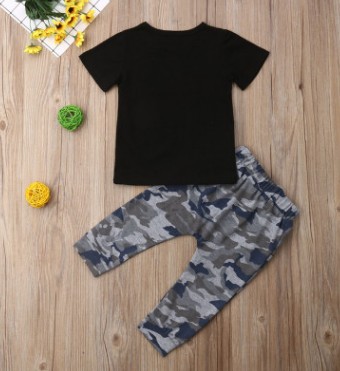 Title 3, Childrens Camouflage Printed Alphabet Sports S...