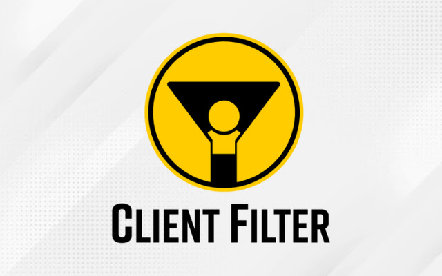 Client Filter chrome extension