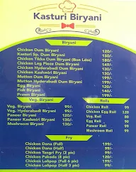 Kasturi Biryani menu 1