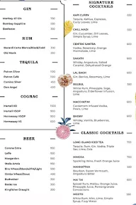 The Bengaluru Brasserie - Hyatt Centric menu 4