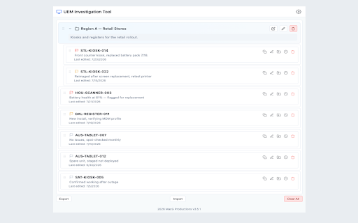 UEM Investigation Tool screenshot 5