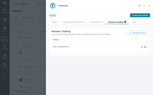 AssetSonar SaaS Discovery & Usage Monitor screenshot 2