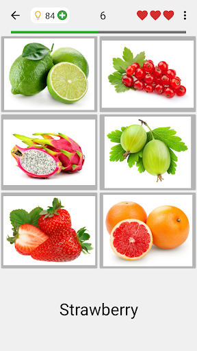 Screenshot Fruit and Vegetables - Quiz