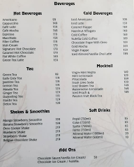 Cafe Terracotta menu 1