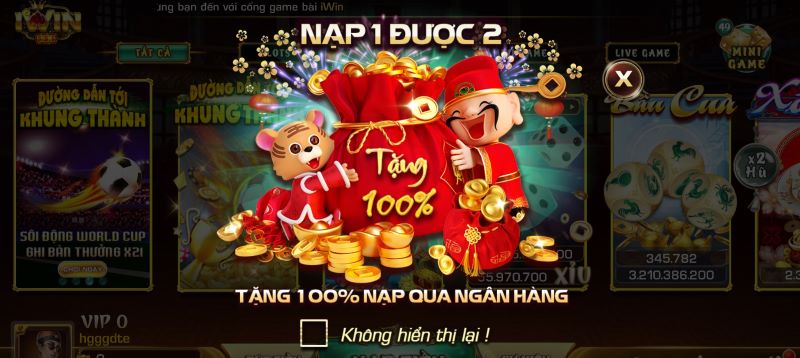 Khuyến mãi hấp dẫn tại cổng game Iwin