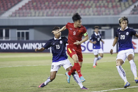 Tran thang 2-1 cua DT Viet Nam truoc Campuchia tai AFF 2016