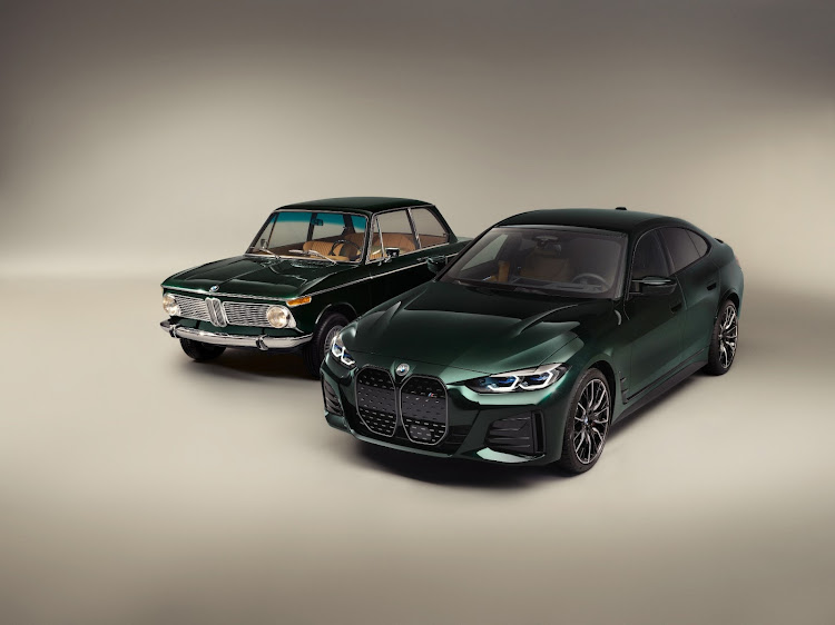 The new BMW i4 M50 and BMW 1602 x KITH models that celebrate 50 years of BMW electrification.