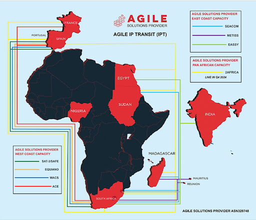 AgileSP has a presence in more than nine data centres.