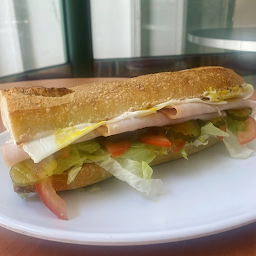 Classic Turkey Baguette with Potato Chips