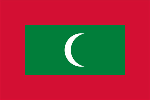 Flag of Maldives.