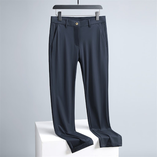 Title 7, Summer Thin Casual Pants with Belt Breathable S...