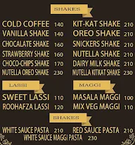 Royal Shakes menu 1