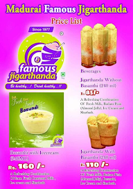 Madurai City Famous Jigarthanda.. menu 5