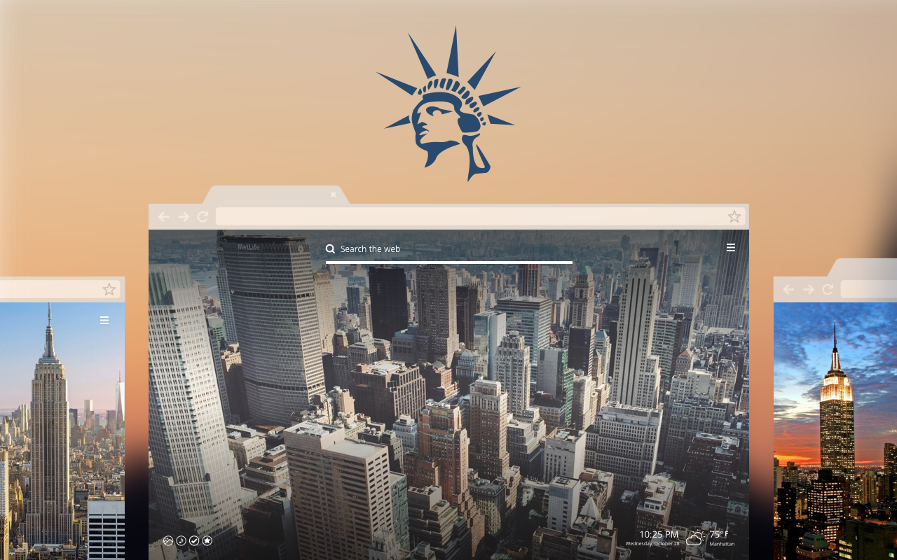 *NEW* NYC Skyline HD Wallpapers New Tab Theme Preview image 2