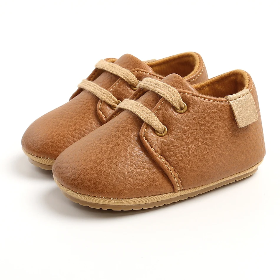 Kleine Leren Schoenen Lente en Herfst voor Baby's, Wandelstijl, Zacht en Flexibel, Perfect voor de eerste stapjes