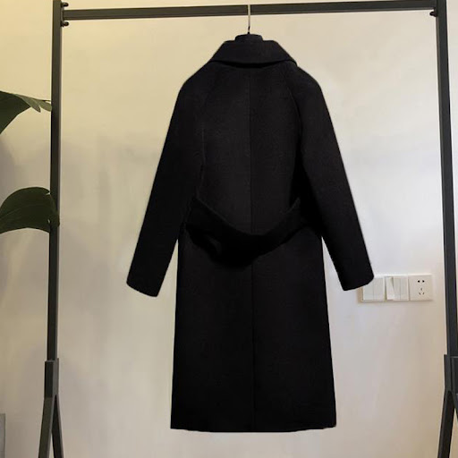 Title 3, Womens Fashion Black Loose Woolen Coat, offeri...