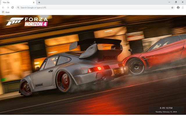 Forza Horizon 4 Custom New Tab