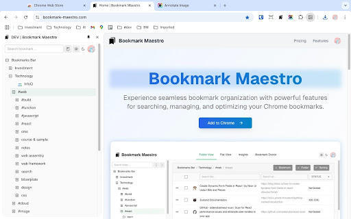 Bookmark Maestro screenshot 4