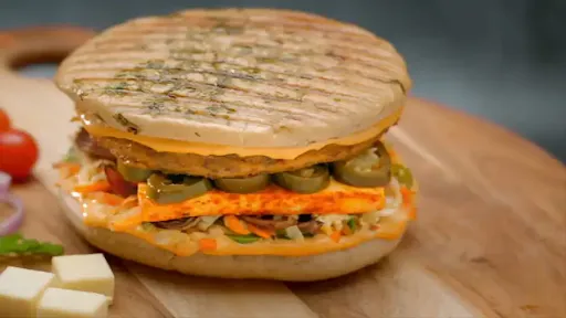 Chicken Kebab Kulcha Burger