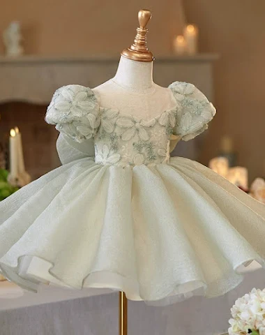 Vestito compleanno bambina francese - 3