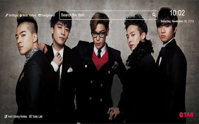 G-Dragon Big Bang Wallpaper for New Tab