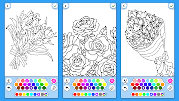 Adult Coloring: Flowers Screenshot