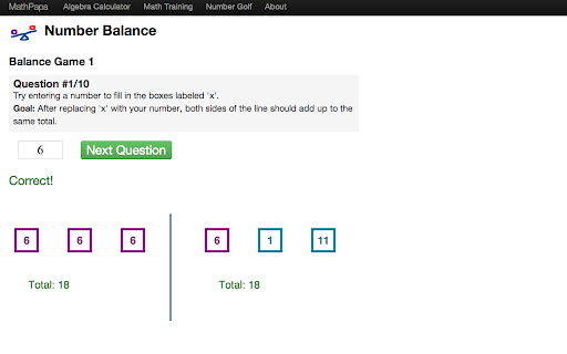 on Number Balance Question 