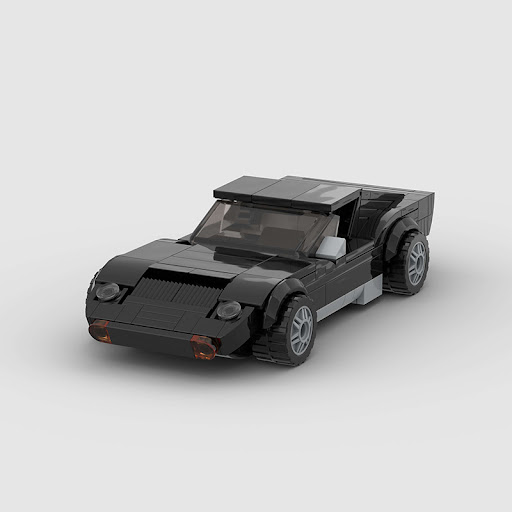 Title 1, Retro Sports Car Building Block Toy Compatible ...