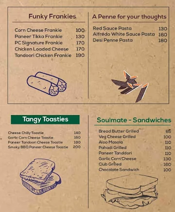 Pokket Cafe menu 