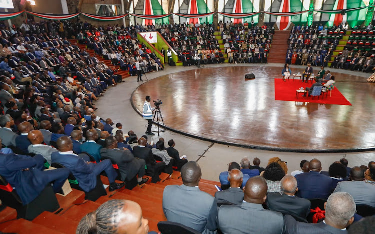 Participants during the Third National Wage Bill Conference 2024 at the Bomas of Kenya on April 17, 2024.