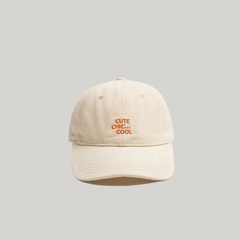Casquette de Baseball souple avec Alphabet d'été, pour Couples japonais, spectacle de petits visages