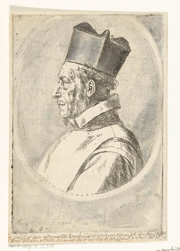 Portret van Cornelius Jansenius, bisschop van Ieper