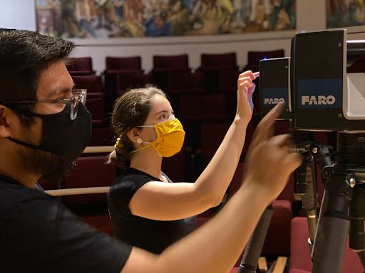 CyArk Scanning Toland Hall Murals