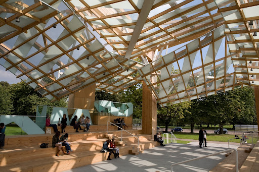 Serpentine Gallery Pavilion 2008, Hyde Park, London: the entrance