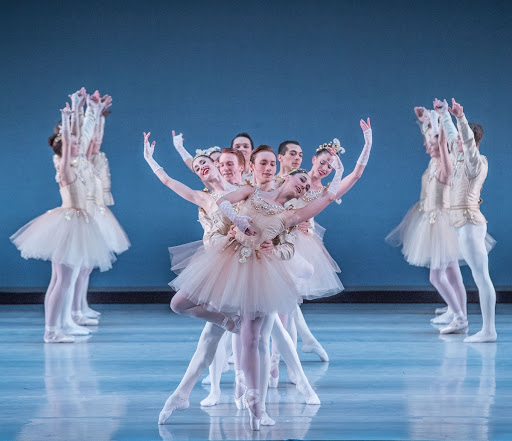KC Ballet dancers in “Diamonds.” Choreography: George Balanchine. Kauffman Center. KCBALLET.ORG