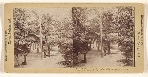 [Entrance to auditorium, Eureka Springs, Arkansas] (Full Front)