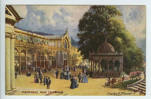 Pohlednice Mariánské Lázně, Kolonáda