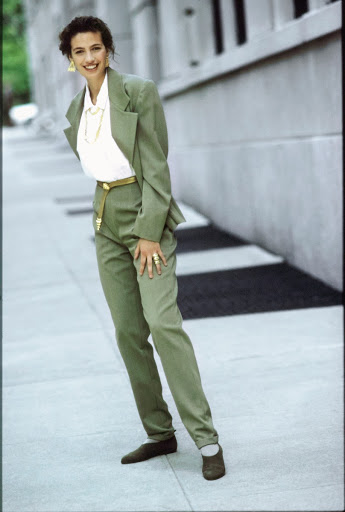 Fabienne Terwinghe in a Charlotte Neuville Ensemble, Vogue