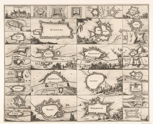 Vestingen en versterkte plaatsen door de Fransen veroverd in 1672