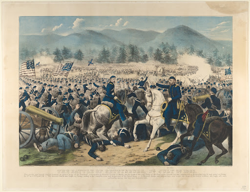 The Battle of Gettysburg, Pa., July 3rd, 1863