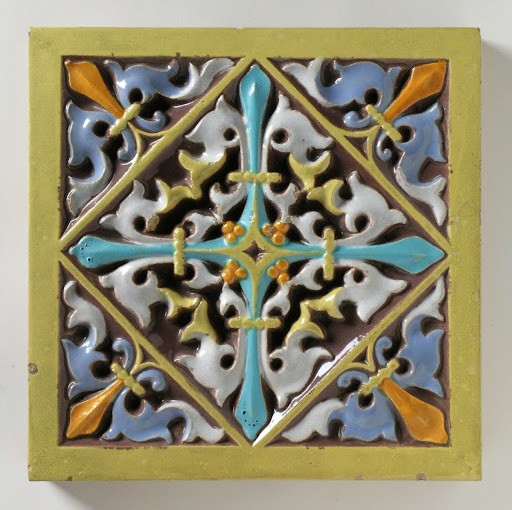 Tile for Hardman's Great Stove from the Great Exhibition