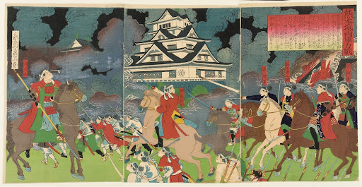 Fierce Battle between Two Armies at Kumamoto Castle