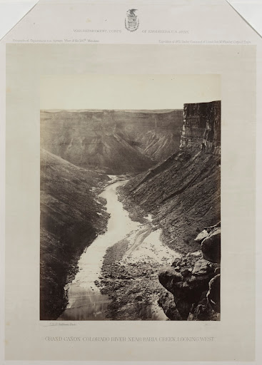 Grand Cañon, Colorado River, Mouth of Kanab Wash, Looking West