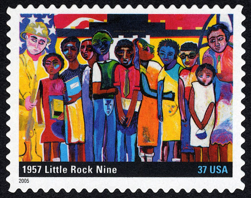 37c 1957 Little Rock Nine stamp